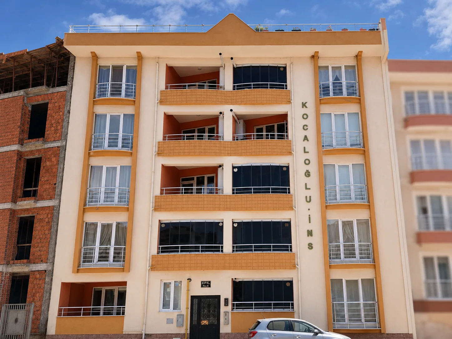 Koçaloğlu İnşaat konut projesi dış cephe çalışması, Fatih İstanbul